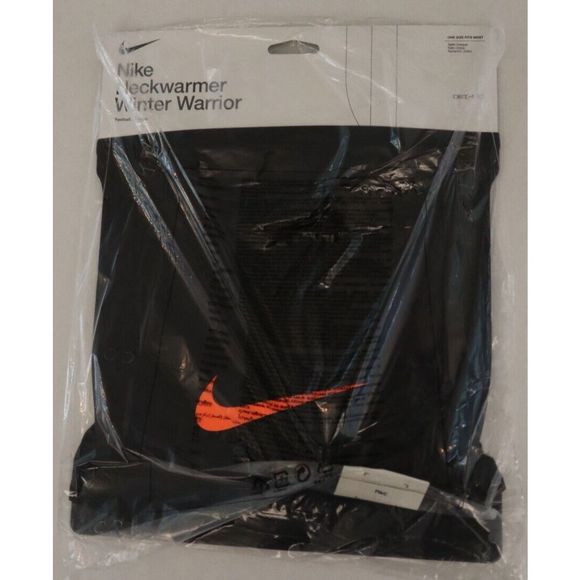 Nike DC9161 013 Unisex One Size Black/Orange Dri-FIT Winter Warrior Neckwarmer - Picture 1 of 4